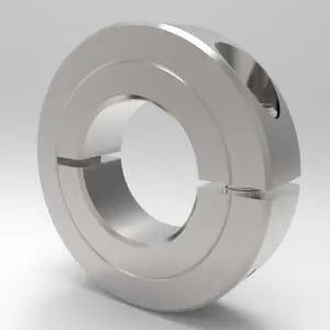 5-15/16" One-Piece Split Clamp-Type Shaft Collar, Stainless Steel