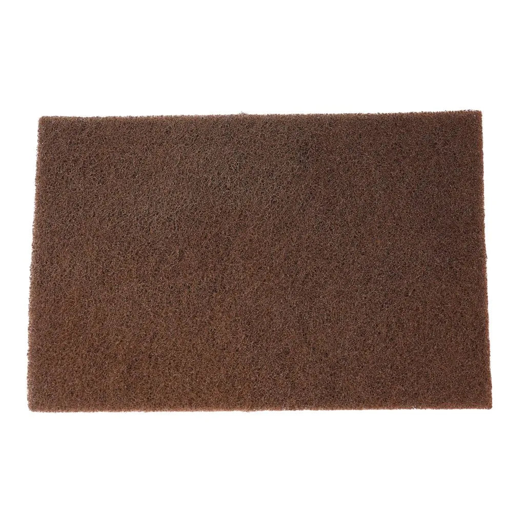 6" x 9" Aluminum Oxide - Tan-A Medium Brite Buff Abrasive Hand Pad