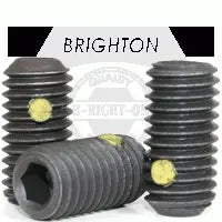 7/8" X 1 1/2" Cup Point Socket Set Screws, Nylon Pellet, Thermal Black Oxide, Alloy (Inch)