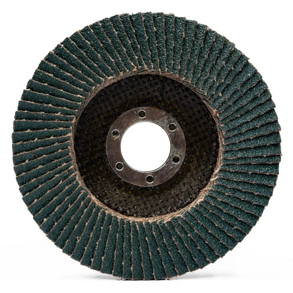 4-1/2" x 7/8" Zirconia Alumina (60g) - Performance Coated Type 27 Fiberglass Flap Abrasive Disc