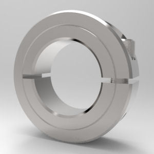 Precision low-profile stainless steel shaft collar for secure positioning | 1-13/16" Stainless Steel (303) One-Piece Clamp Shaft Collar - Low Profile | 7S113
