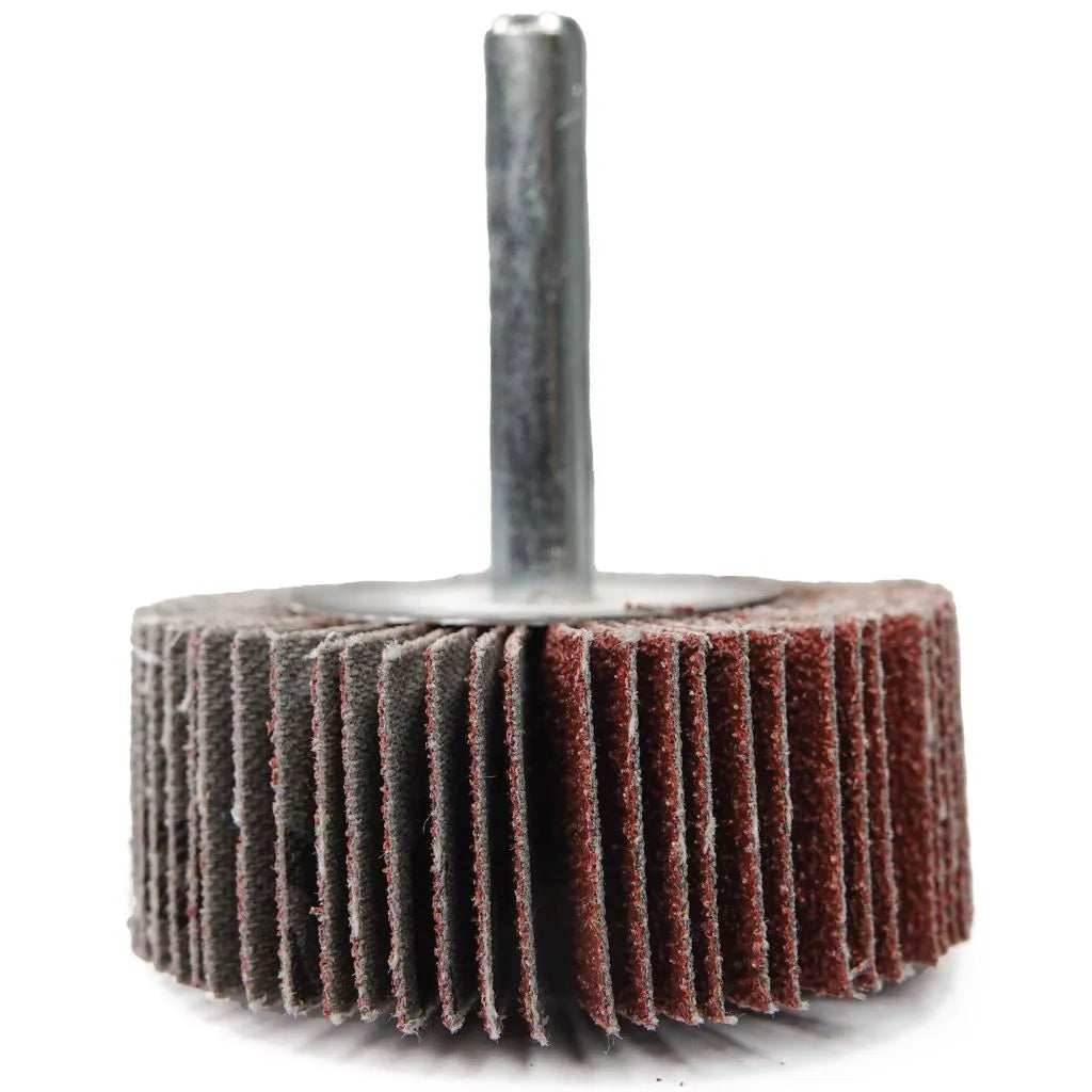 2" x 3/4" x 1/4" Aluminum Oxide (60g) - Premium Mounted Flap Abrasive Wheel