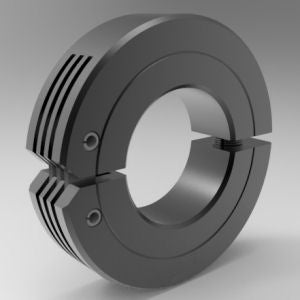 2-inch bore steel black oxide high-strength hinged shaft collar | 2" Steel (Black Oxide) Hinged Shaft Collar - High Strength | 2L200H