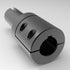 Steel step-up shaft coupling with black oxide finish | 1" X 1-1/4" Steel (Black Oxide) Step-Up Shaft Adapter Coupling with Keyways | 5EL100K