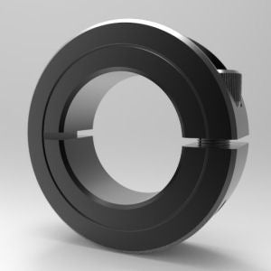 Metric steel black oxide one-piece clamp shaft collar | 20mm Steel (Black Oxide) Metric Shaft Collar - One-Piece Clamp | 1LM020