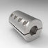 7/8-inch hex bore stainless steel two-piece clamp coupling | 7/8" x 7/8" Stainless Steel (316/316L) Two-Piece Hex Bore Clamp Coupling | 13C014014