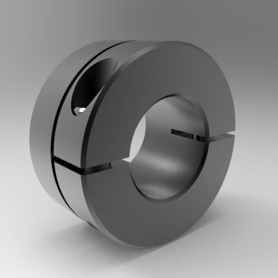 Black oxide steel one-piece Accu-Clamp™ collar with machineable design | 1-3/8" Steel (Black Oxide) Accu-Clamp™ Collar One-Piece Machineable | 1L106ACM
