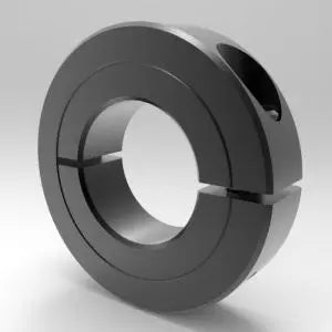 1-11/16" One-Piece Split Clamp-Type Shaft Collar, Steel