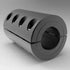 Durable black oxide coated steel shaft coupling for precision applications | 1-3/4" x 1-3/4" Steel (Black Oxide) Two-Piece Clamp Rigid Shaft Coupling High Strength | 5L112112F