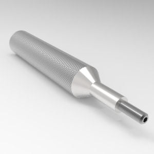 Lightweight aluminum quick release handle with M5 x 0.8 metric threaded connection | M5x0.8 Aluminum Metric Thread Grip & Go™ Quick Release Handle | 9AGGM005