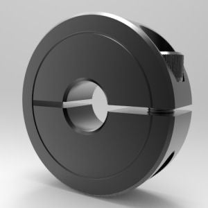 Steel black oxide remachineable one-piece clamp shaft collar | 2" Steel (Black Oxide) Remachineable Shaft Collar - One-Piece Clamp | 7L200REM