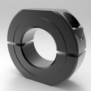 Steel black oxide two-piece wrenching shaft collar for shaft rotation | 1-3/8" Steel (Black Oxide) Wrenching Collar - Two-Piece Clamp | WC2L106