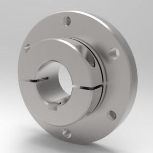 Lightweight aluminum Accu-Flange shaft mounting collar for secure shaft mounting | 1/4" Aluminum Accu-Flange™ Shaft Mounting Collar | 1A004AFX