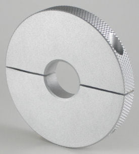 Lightweight aluminum clamp-on collar for 3/4 inch pipe or shaft mounting applications | 3/4" Aluminum Clamp-On Wrenching Collar - Two Piece, Round Bore | NBS2A012