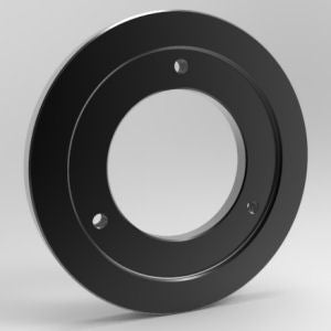 Steel black oxide flange adapter ring for secure shaft and flange connection | 1/2" x 5.250" Steel (Black Oxide) Flange Adapter Ring | FRL0083755250