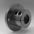 1-1/2" black oxide steel flanged mount shaft for secure shaft mounting | 1-1/2" Steel (Black Oxide) Flanged Mount Shaft | 1L108MXR