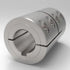 Precision 303 stainless steel rigid shaft coupling with integrated keyway, 1-1/2" x 1-1/2" one-piece clamp | 1-1/2" x 1-1/2" Stainless Steel (303) One-Piece Clamp Rigid Shaft Coupling with Keyway - High Strength | 5S108108K