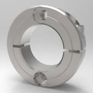 35mm Metric Face Mounting Shaft Collar One-Piece Split Clamp-Type,Stainless