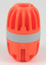 Orange ABS plastic SlipKnot rope clamp for 0.438-inch rope, three-piece pack | 0.438" Orange ABS Plastic SlipKnot™ Rope Clamp (Pack of 3) | SK3007-ORG