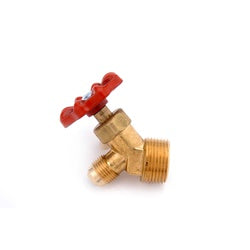 Brass valve with red handle 7OV 1/2 x 1/2 Tank Valve