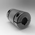 1/2" X 1/2" Steel (Black Oxide) Precision Sleeve Coupling - One-Piece Clamp