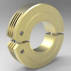 1/2" Hinge Type Shaft Collar, Brass