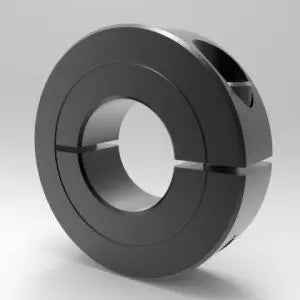 3" One-Piece Split Clamp-Type Shaft Collar, Heavy Duty Style, Steel