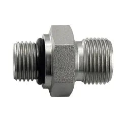 Durable steel BSPP adapter engineered for leak-resistant -12 male O-Ring Boss to 3/8 male British Standard Pipe parallel systems – -12 Male O-Ring Boss x 3/8 Male British Standard Pipe Parallel - Steel BSPP Adapter