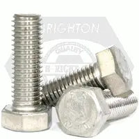 M12-1.75x130 MM DIN 933 HEX CAP SCREWS COARSE STAIN A2