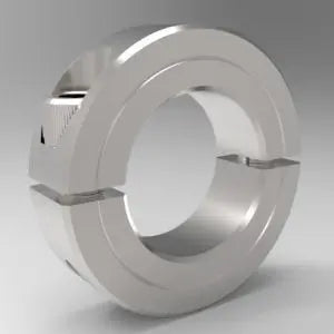 70MM Two-Piece Split Clamp-Type Shaft Collar, Steel-Chrome Plated