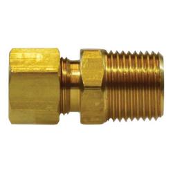 Compression to male NPT brass adapter fitting - 68 1/8 x 1/8 Connector