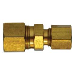 Compression to compression brass reducing union fitting - 62R 5/8 x 3/8 Reducing Union