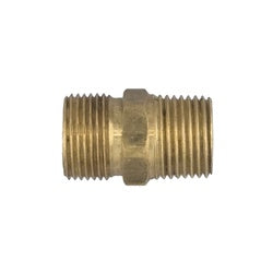 Brass Compression Adapter Body, provides a leak-proof transition from threaded ports to OD tube - 3/8 x 1/4 Compression x Male Iron Pipe Adapter Body