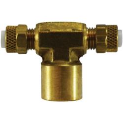 High strength Poly-Flo tee for residential, commercial, and industrial fluid systems – 277 Poly-Flo 1/4 x 3/8 Tee