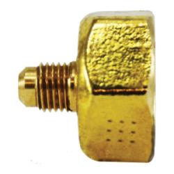 Male SAE 45-degree flared to female IP thread brass cylinder adapter fitting - K1 3/4 x 3/8 Cylinder Adapter