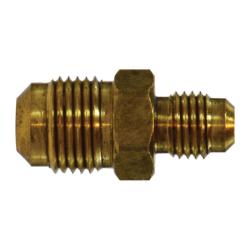 SAE 45-degree flared brass reducing union fitting - 506 1/2 x 3/8 Reducing Union