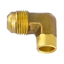 Male flared to sweat brass 90-degree elbow fitting - 409S 1/2 x 1/2 Sweat Elbow