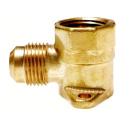 Male flared to female NPT pipe thread brass drop elbow fitting - 500DE 1/2 X 1/2 Drop Elbow