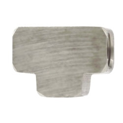 Three female NPT pipe thread nickel-plated brass barstock union tee fitting - 101NP 1/4 Union Tee