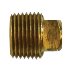 Male NPT pipe thread brass cored square head plug fitting - 109 1/4 Pipe Plug