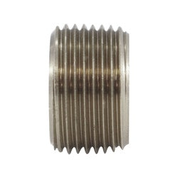 Nickel-plated face bushing for 3/4 to 1/2 pipe connections — 110F 3/4 x 1/2 Face Bush - Nickel-Plated