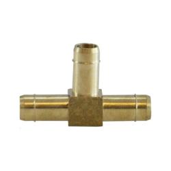 1/4-inch hose barb tee with threaded connection for fluid lines – F129 Hose Barb Thread 1/4 Tee Barb