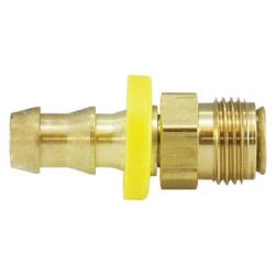 Durable brass hose connector for liquids - 129 Pipe O-Ring 6 1/4 x 3/16 Barb