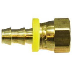 Durable brass hose connector for liquids - 129 Pipe O-Ring 8 1/2 x 1/2 Barb