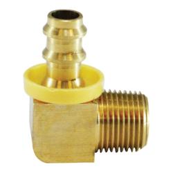 Precision-molded brass elbow providing consistent flow and secure tube retention – 129po20 1/4 x 1/8 Elbow