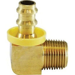 Precision-molded brass elbow providing consistent flow and secure tube retention – 129PO20NP 1/2 X 1/2 Elbow Nickel Plated