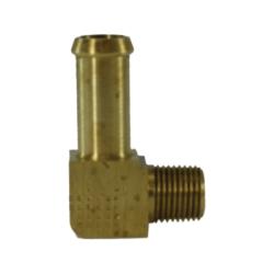 High-strength 90-degree elbow designed with beaded hose barb to male pipe thread configuration for compact directional flow changes – 3/4" x 1/4" 3/4 x 1/4 90 Elbow - Beaded Hose Barb to Male Pipe Thread
