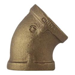 Durable bronze elbow for angled pipe connections — 4 Red Bronze 45° Elbow