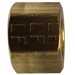 Precision-machined lead-free 761 brass nut for tightening and sealing 1/8 inch tubing – Lead-Free 761 1/8 Nut