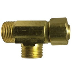 Brass plumbing fitting - Lead-Free 773 3/8 x 3/8 x 1/4 Swivel Tee